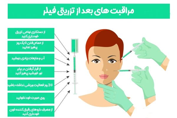 مراقبت های بعد از تزریق فیلر - دکتر زرین قلم