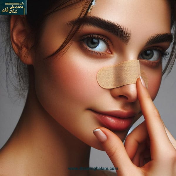چسب زدن بینی بعد از عمل - دکتر محمد علی زرین قلم